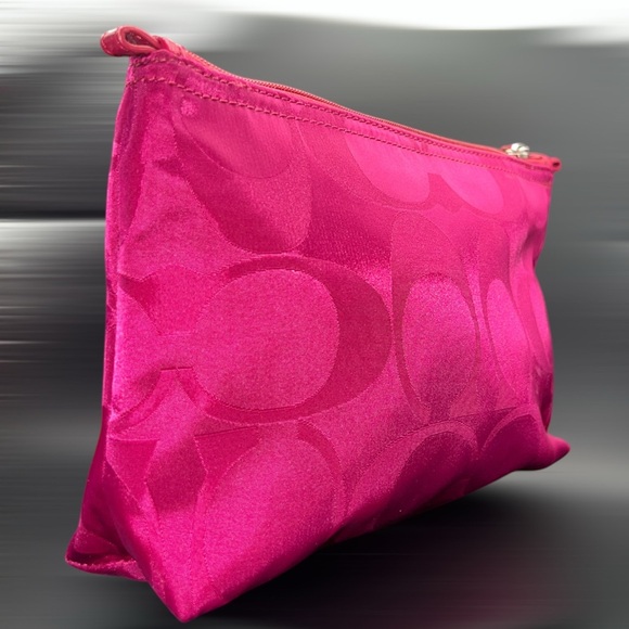 Coach Signature Pink Nylon Cosmetic Bag 🩷 - Picture 4 of 7